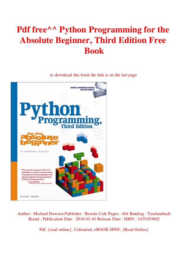 Best python book pdf